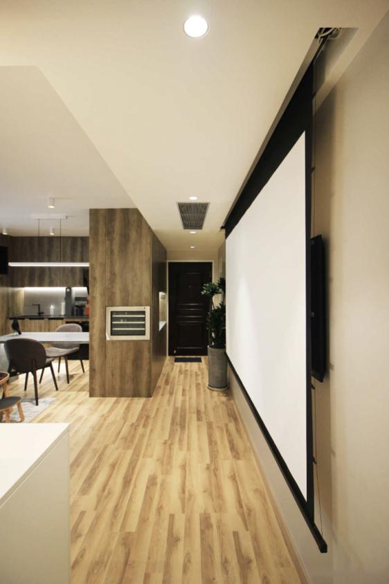 如何把电视墙和走廊变为一体,小户型把电视墙改在过道墙面上