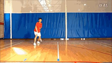 羽毛球步法基本功视频,羽毛球正手后场到前场步法