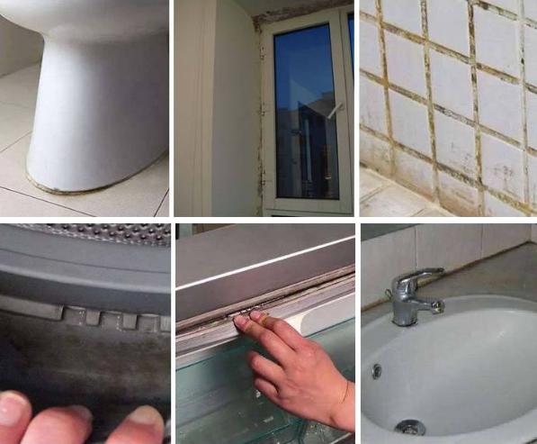 厨房水槽玻璃胶发霉怎样清洁,厨房水槽台下盆玻璃胶发霉