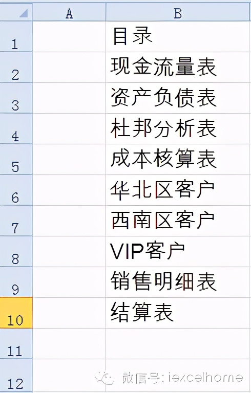 所有工作表批量加跳转目录,多个工作表怎么跳转