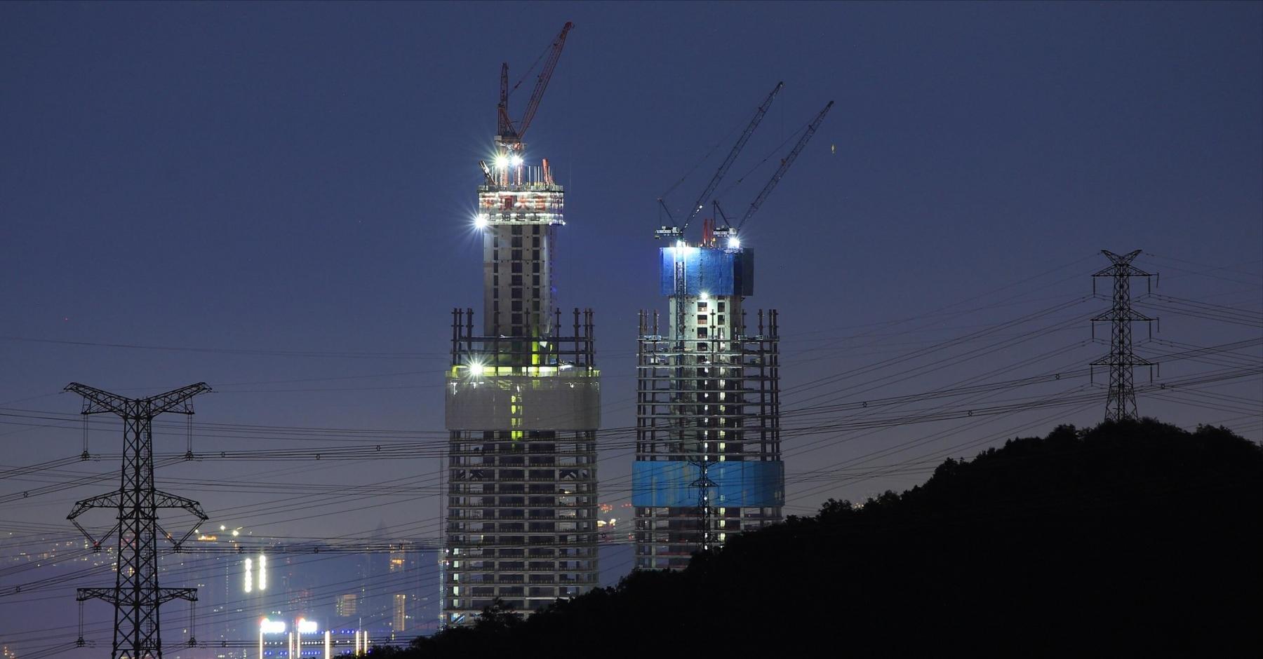 星河雅宝双子塔最新进度,星河雅宝双子塔竣工时间