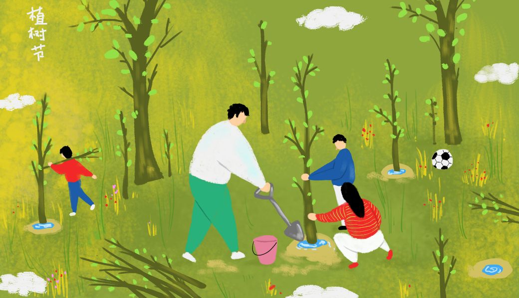 3.12植树节手抄报素材+模板+1~6年级作文范文，快收藏