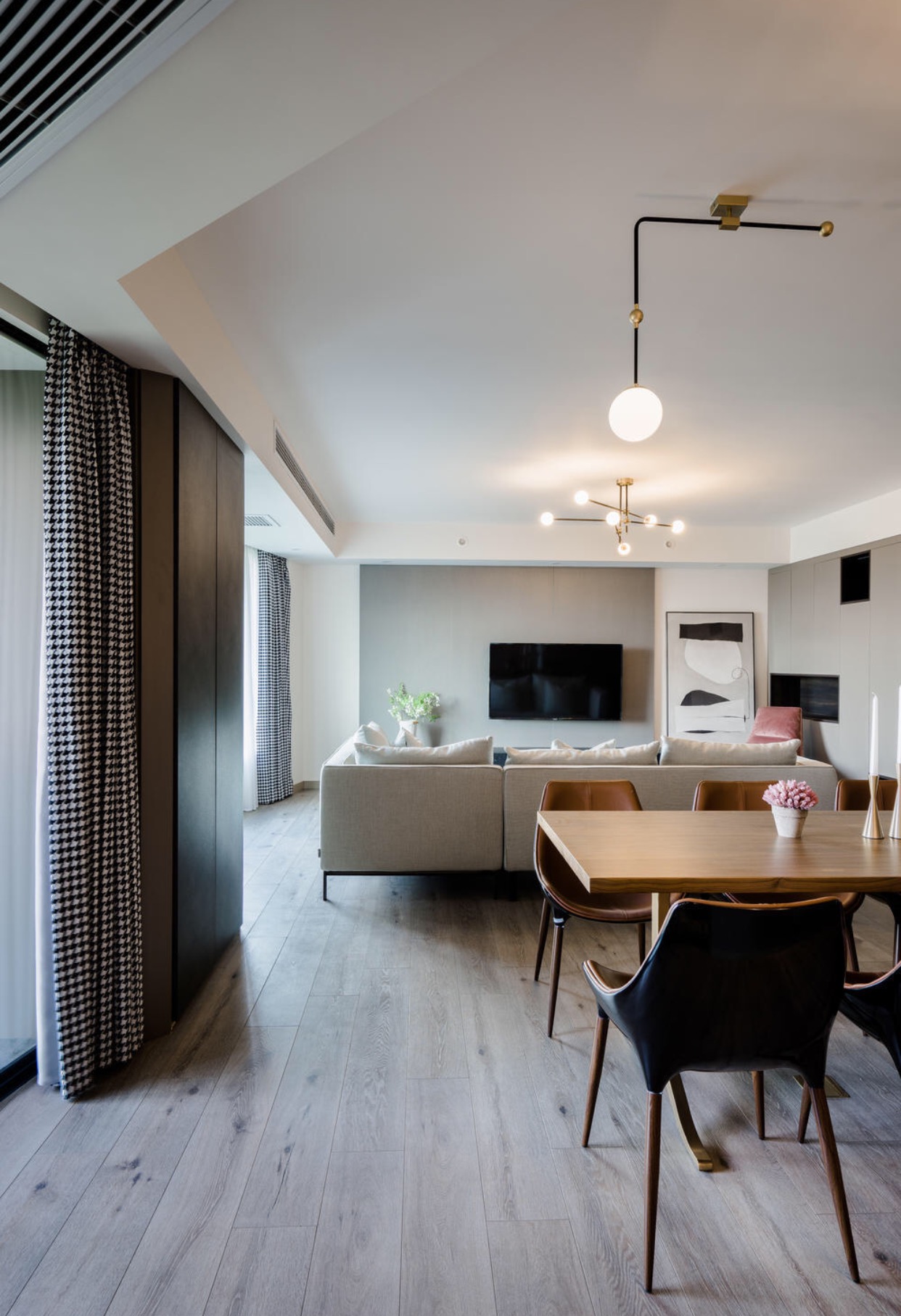 轻奢现代风格装修180大平层,棠悦府16栋装修