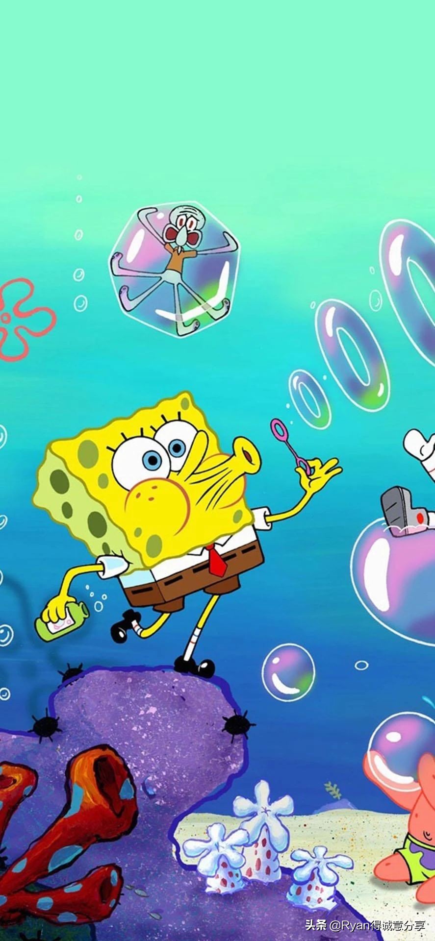 海绵宝宝詹韦连线壁纸,海绵宝宝壁纸桌面主题