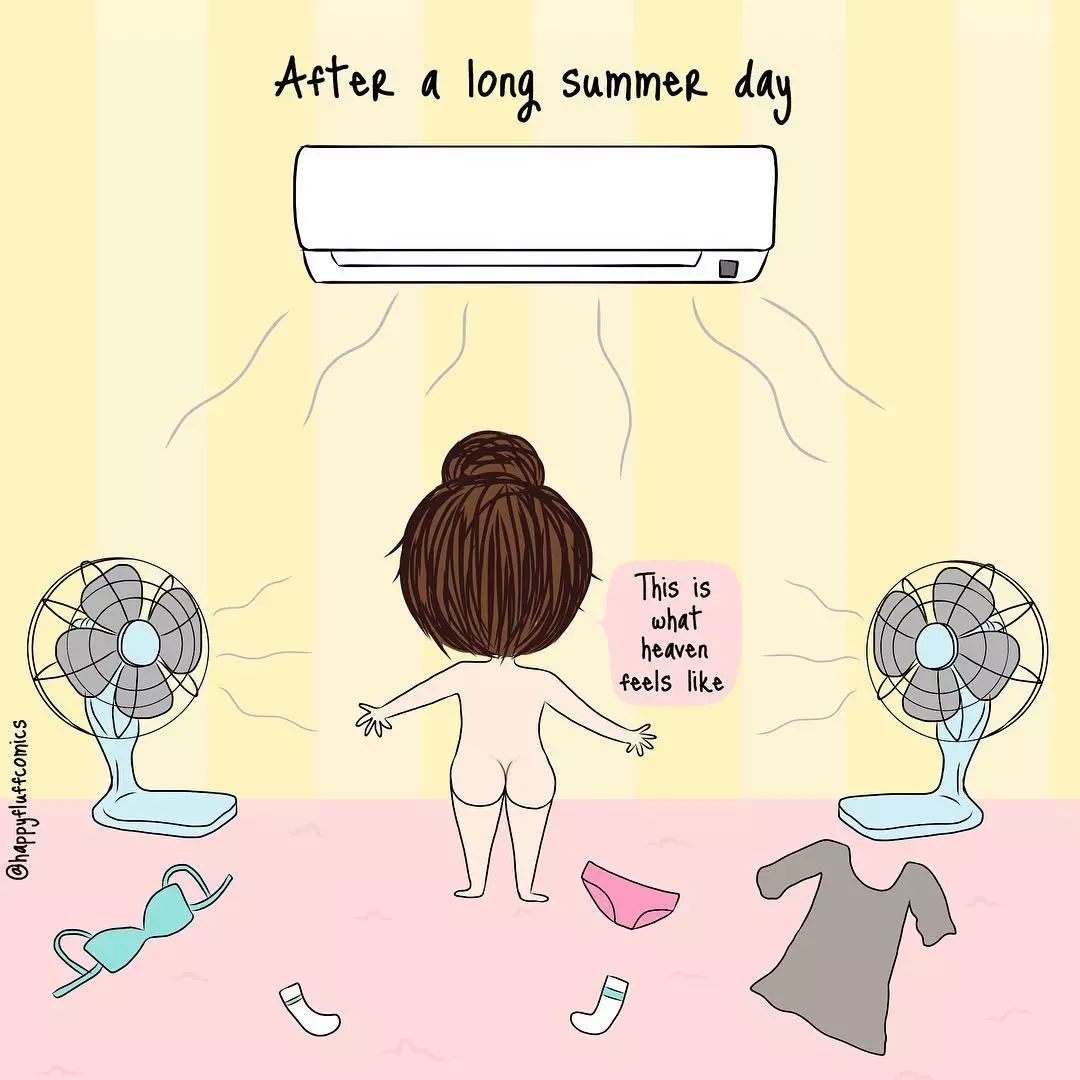 日常女性插画,女性插画生活日常