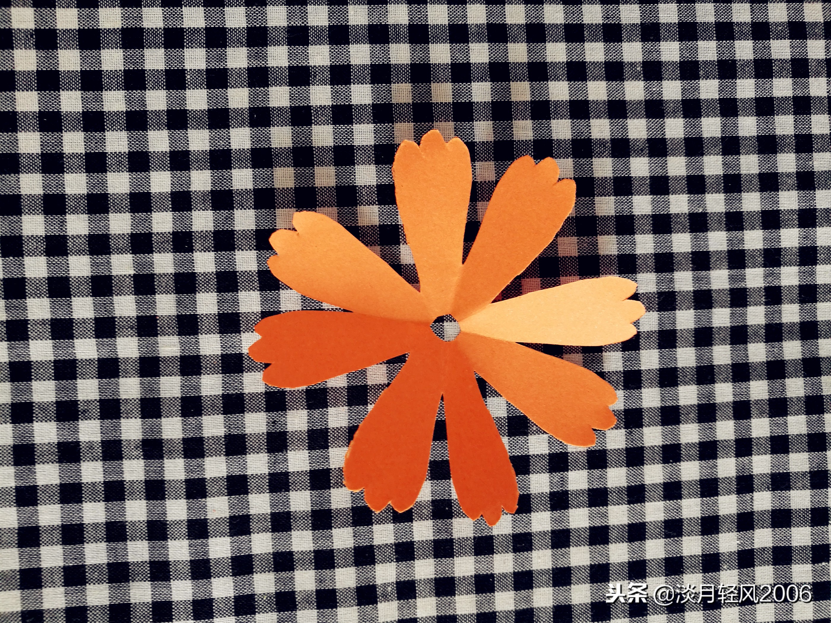 卡纸手工制作花朵最简单的做法,儿童卡纸手工制作花简单