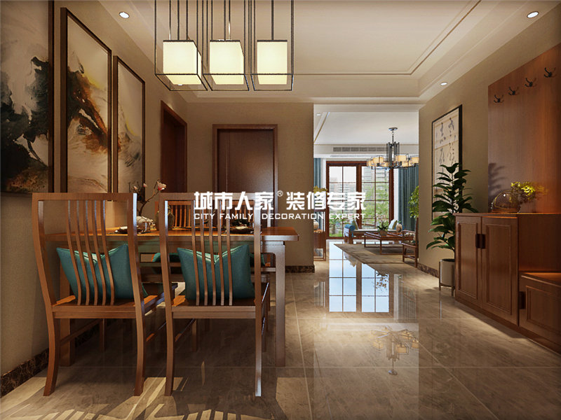 中安·鸣翠苑127㎡｜雅物韵意，清气相宜，设计师：陈永芳！