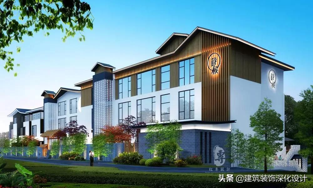 酒店高端门头设计,常见的酒店门头设计