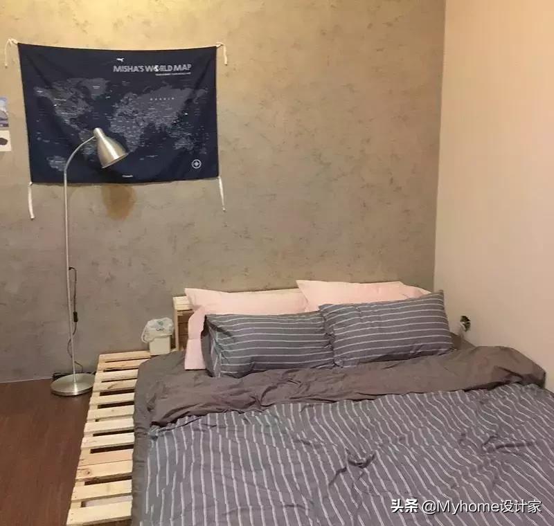 刷漆、铺地,再买个收纳箱搞定,女大学生4千元爆改13m²房间!