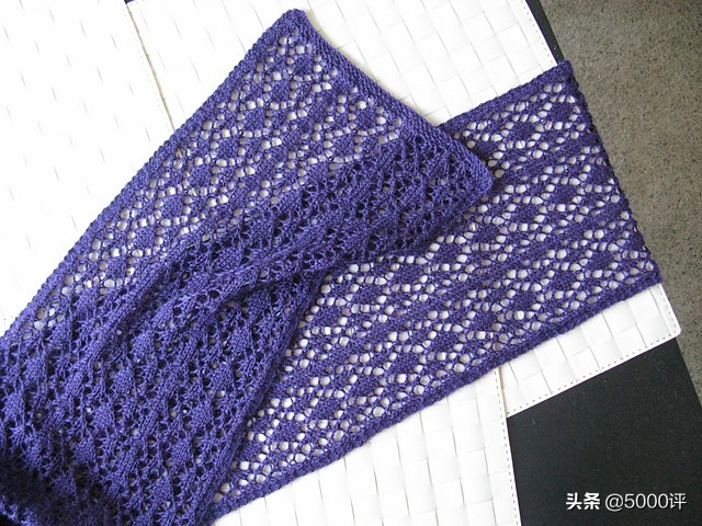 棒针编织围巾简单的,冰条线棒针围巾编织教程完整