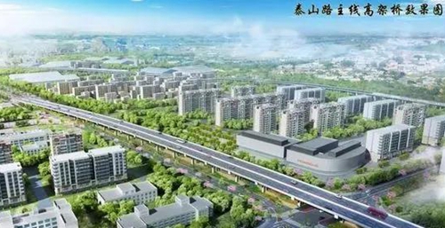 泰山路改造效果图,黄河路升级改造项目