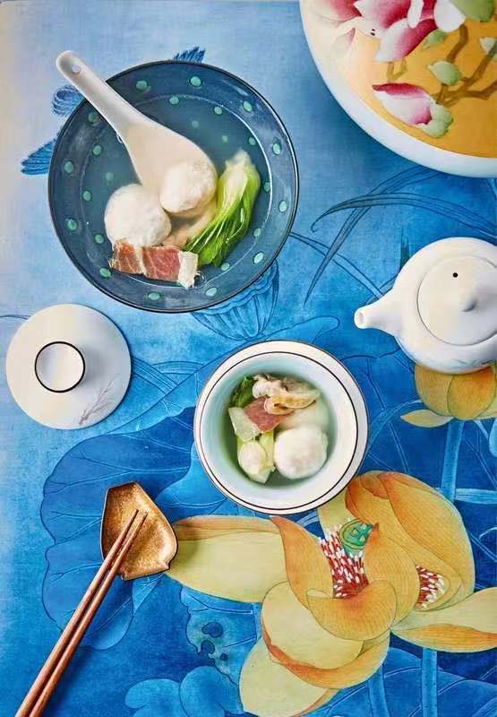 红楼梦中的鸡皮虾丸汤,红楼梦养生汤图解