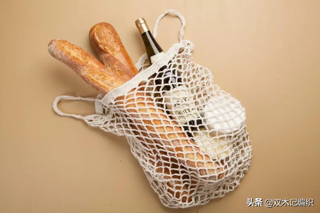 自己动手钩个小包,超实用钩织购物袋图解