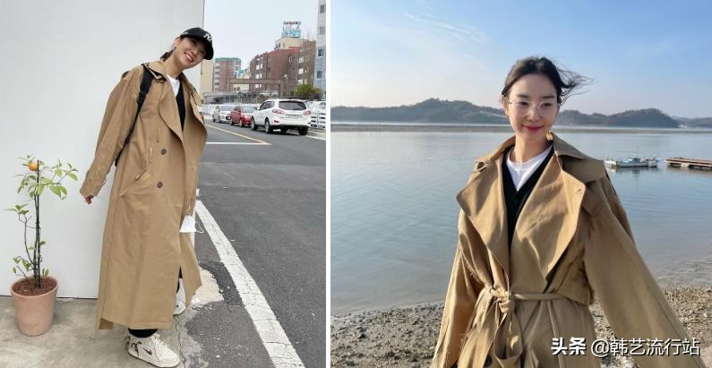 韩国风衣穿搭高级感,韩国风衣配什么衣服好看