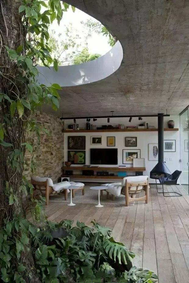 有禅意的天井,景观中的天井