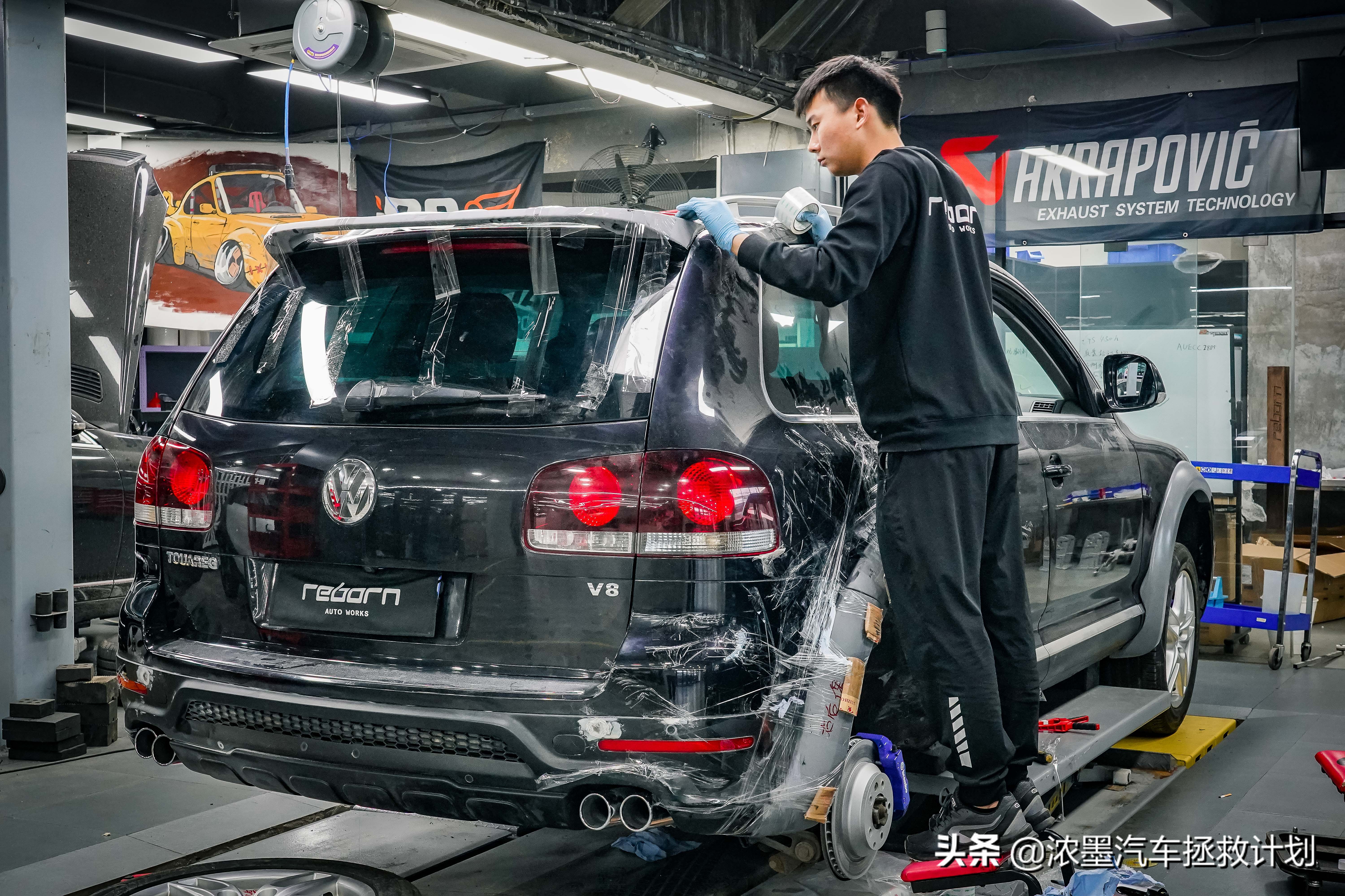 09款途锐全车修复翻新,完美修复一台即将报废的途锐