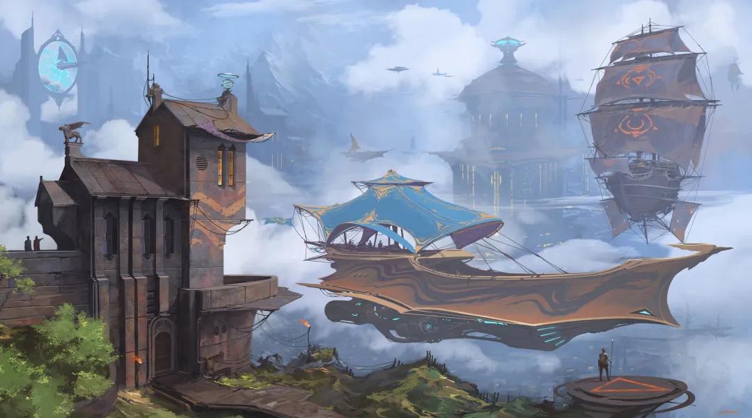 蒸汽朋克风cg插画原画女,蒸汽朋克原画