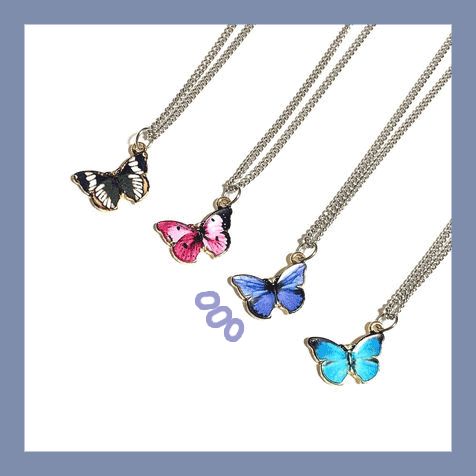 童年饰品金蝴蝶,童年土味发饰效果图