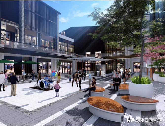 武汉商业街区景观设计思路,武汉商业街景观设计