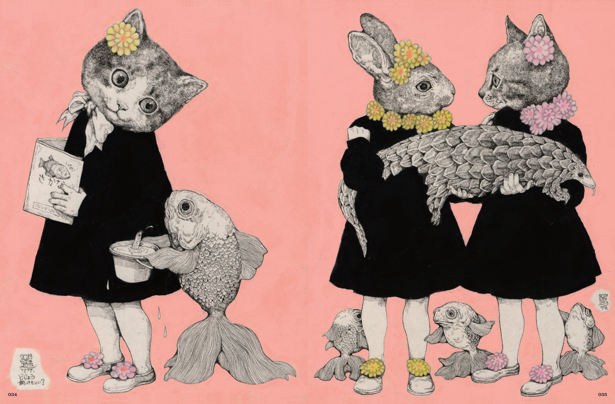 gucci插画师作品,日本风格插画家