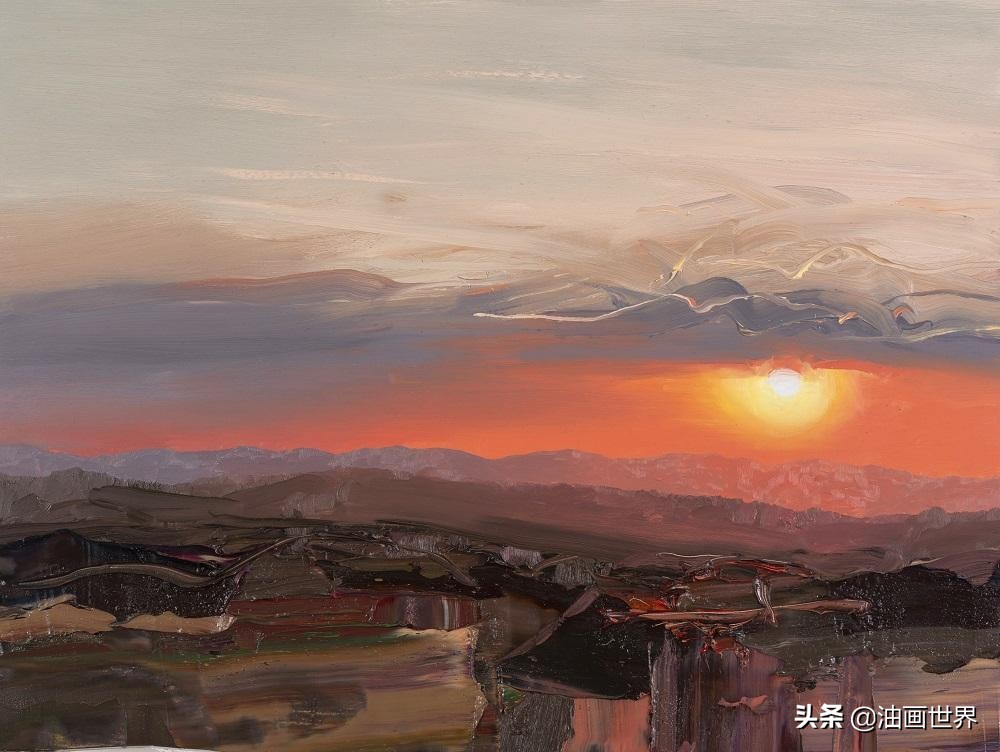 美国画家大峡谷古典风景油画,美国油画家埃里克瓦列斯的风景画