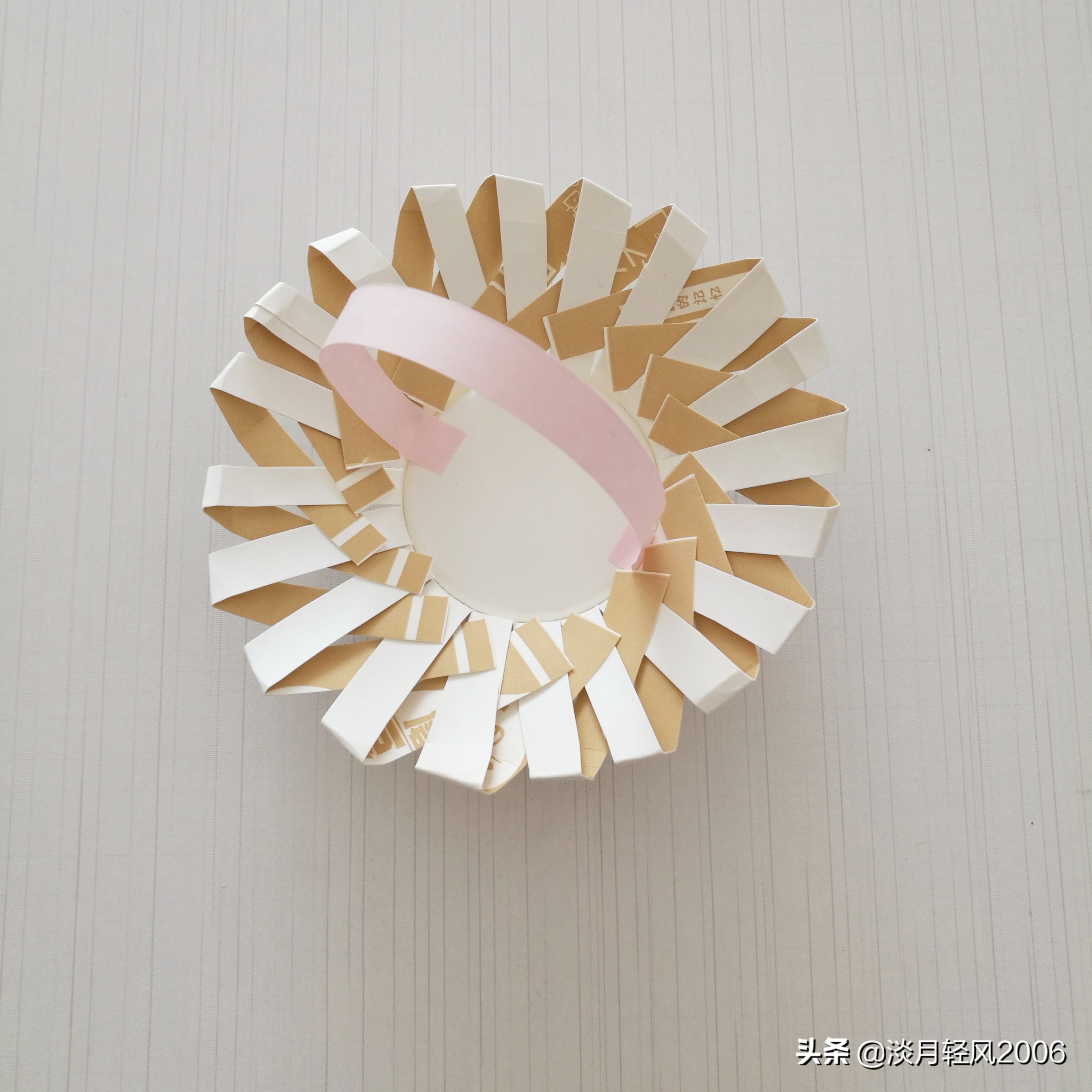 幼儿园手工制作吸管篮子,小学生手工卡纸制作小篮子