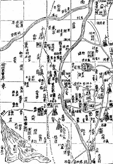 清朝时期的太原,太原市清朝时期地图