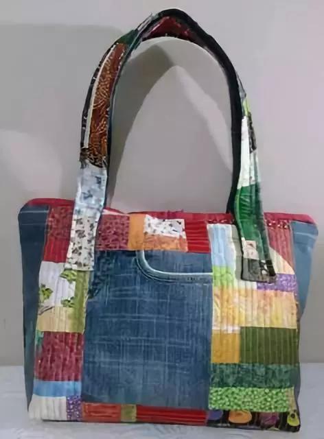 旧的牛仔裤能做什么收纳,旧牛仔裤不要扔改一个包包
