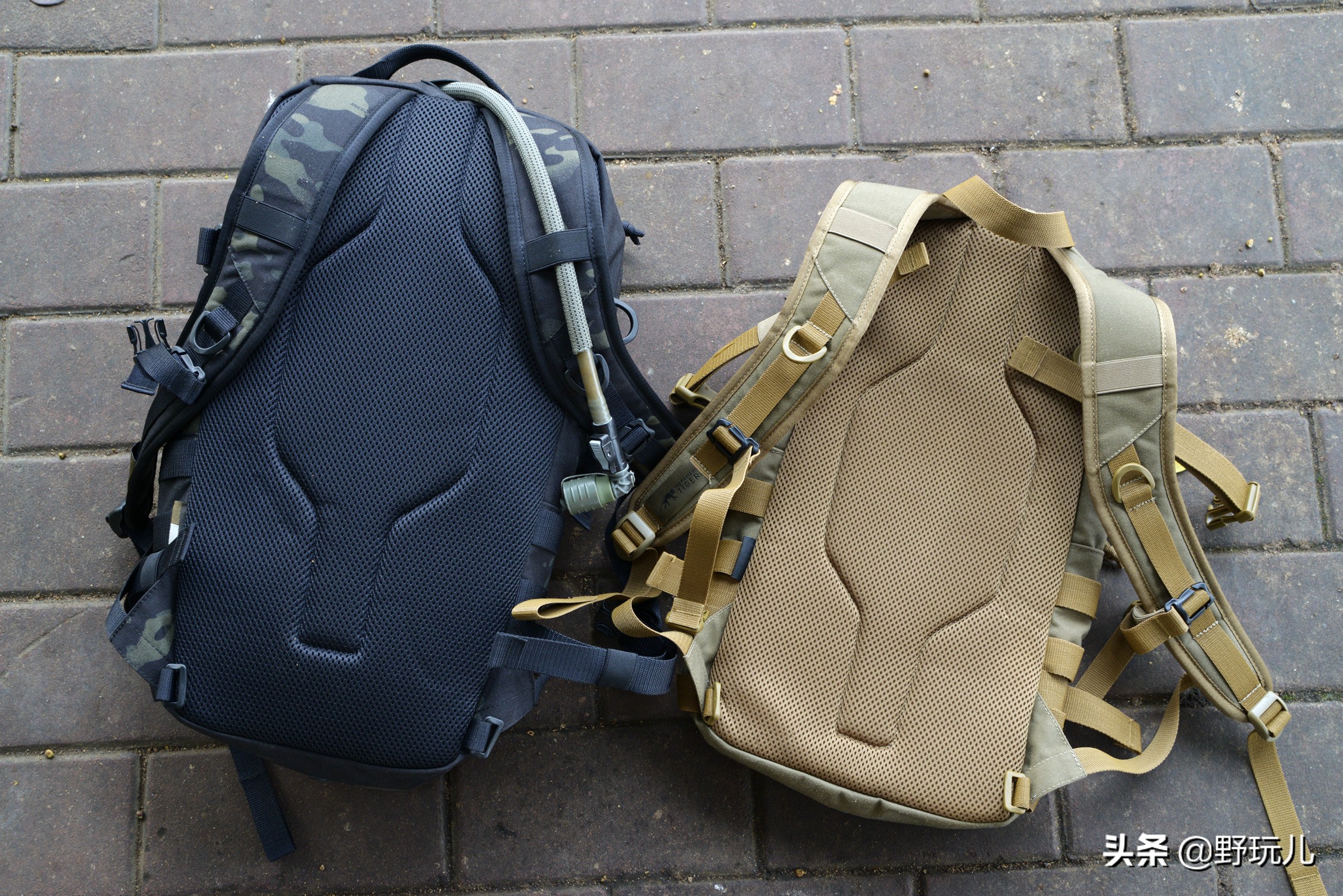 军事风格双肩包推荐,黑色军用双肩包