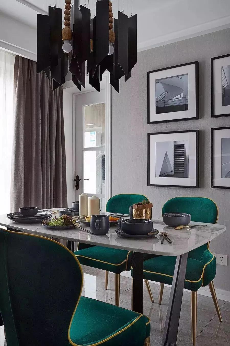 大理石餐桌怎么跟美式复古风搭配,小餐桌小户型大理石