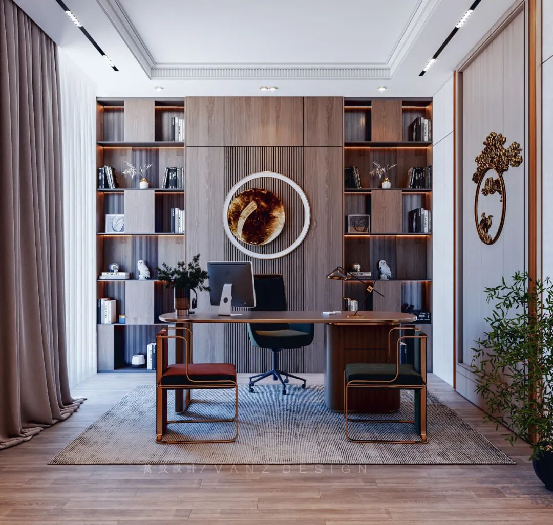 董事长办公室落地窗装修效果图,5000平方董事长办公室装修