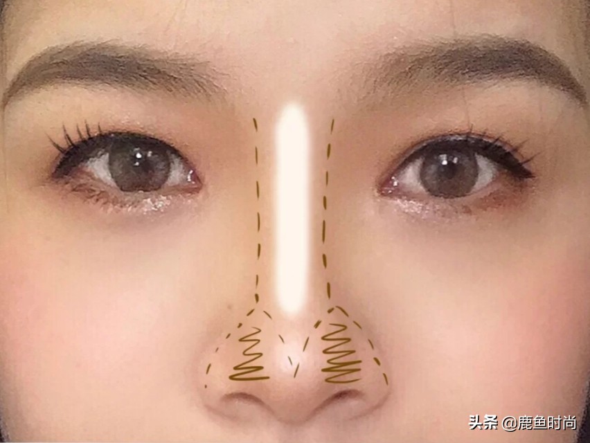 如何把鼻子变成高鼻梁修容,鼻子如何修容高挺