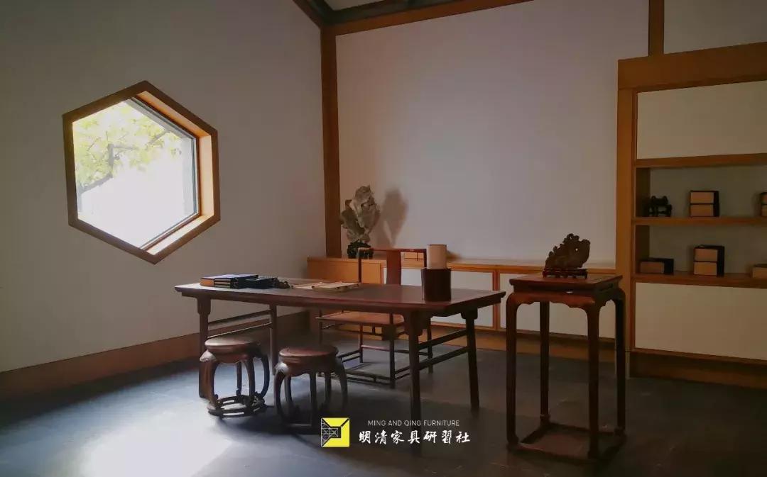 古典家具现代空间书房,古典家具与现代空间书房