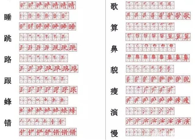 语文老师整理：560个小学常用汉字笔画笔顺表！小学阶段多练习