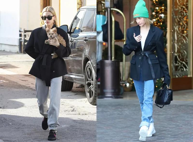 韩系欧尼风衣外套,韩国欧尼黑色大衣搭配