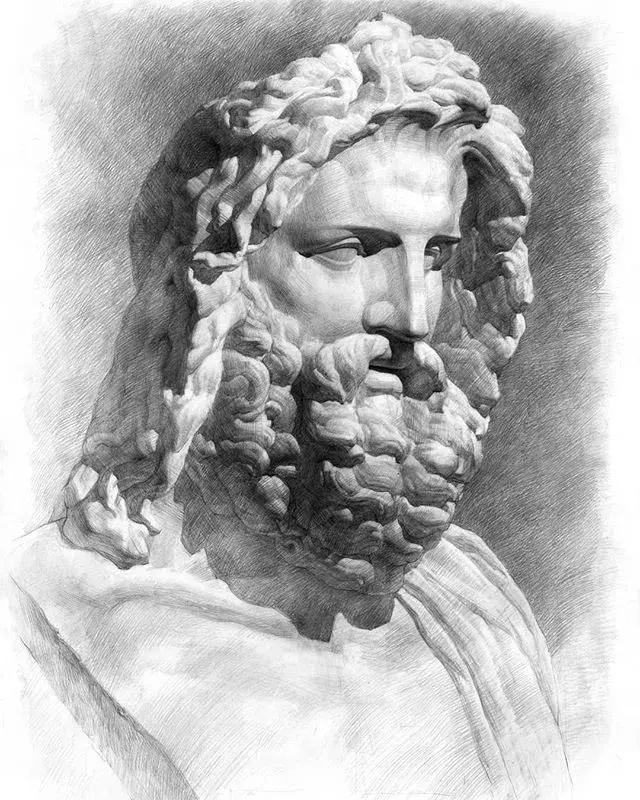 画素描不画脸,画素描总是画不深入