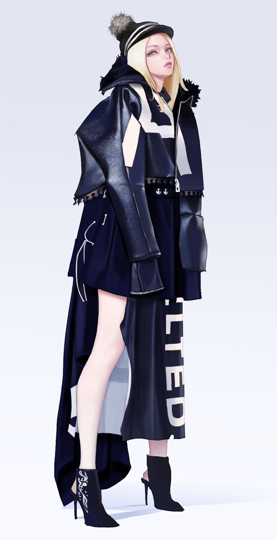 服饰穿搭小插画,30幅插画和你探讨如何时尚穿搭