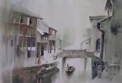 宁波著名水彩画家孙宁,孙宁水彩100幅欣赏