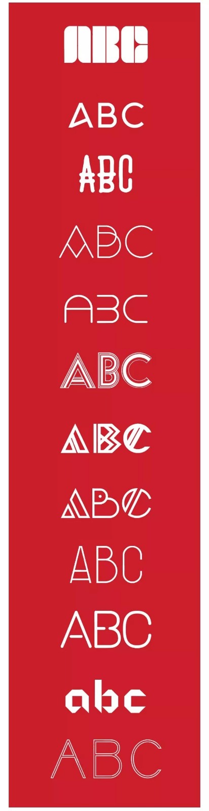 有创意的英文字体,55个英文字母创意字体设计欣赏