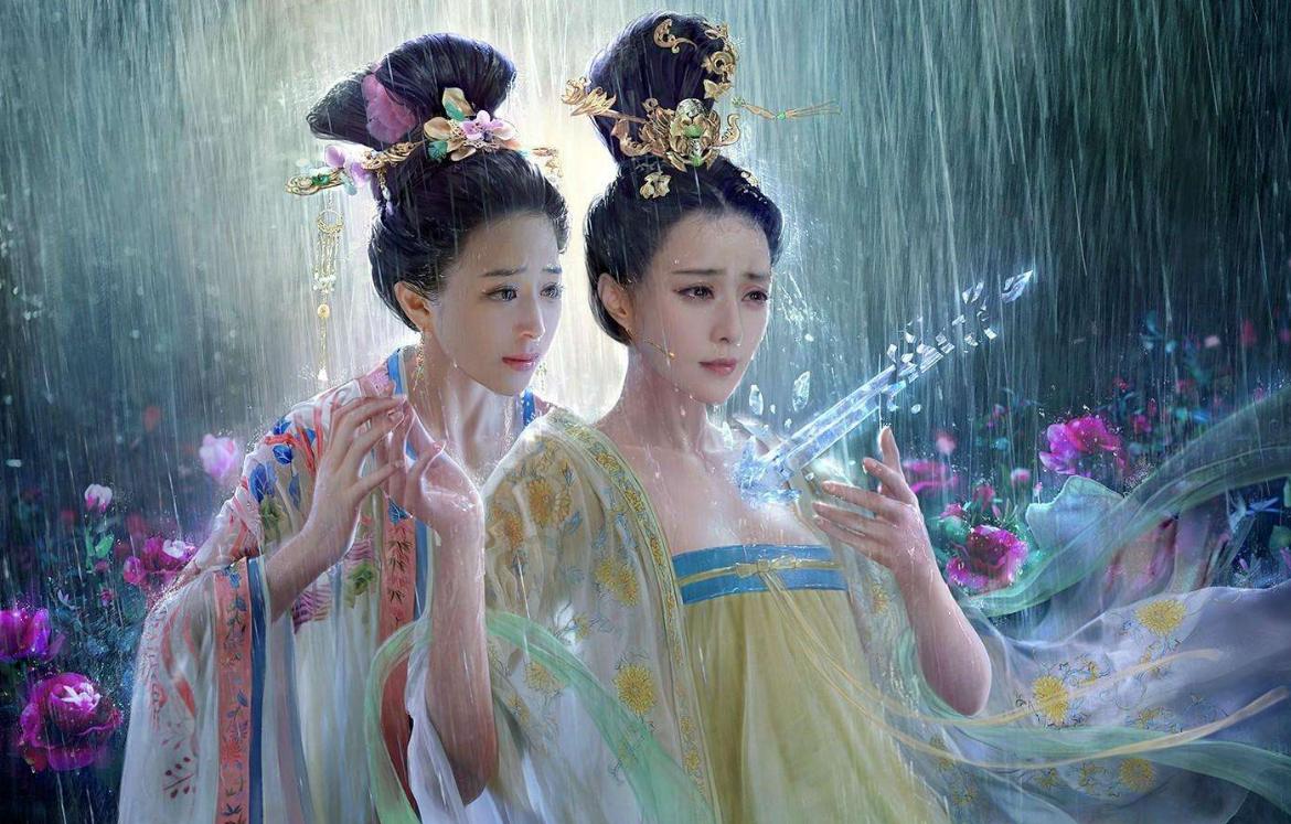 唐代女子流行的穿搭,唐朝女性抹胸长裙搭配