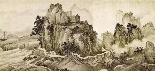 近现代名家画水,历代名家绘画水墨写生图