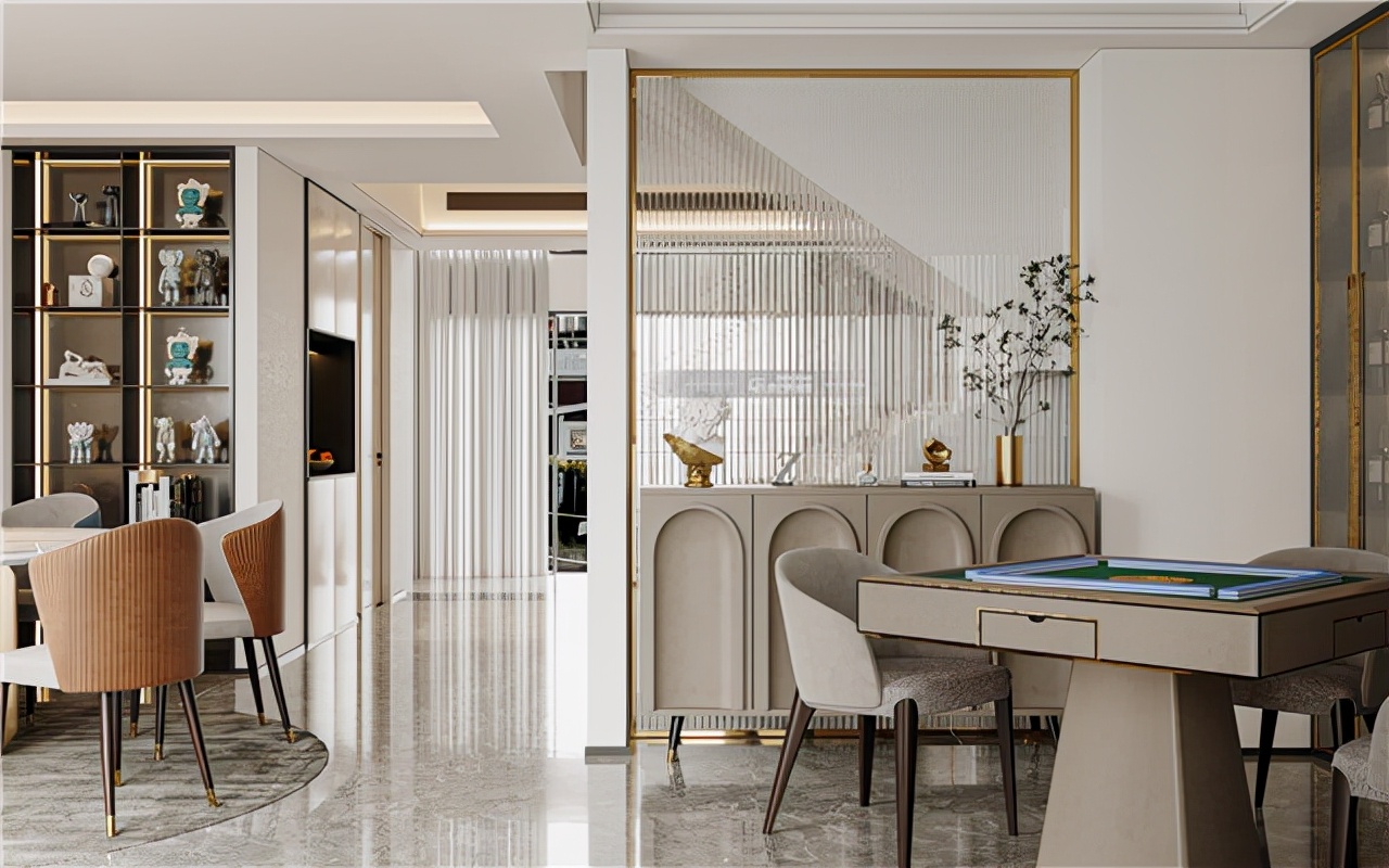 500平米高端轻奢装修,现代轻奢大宅风格效果图