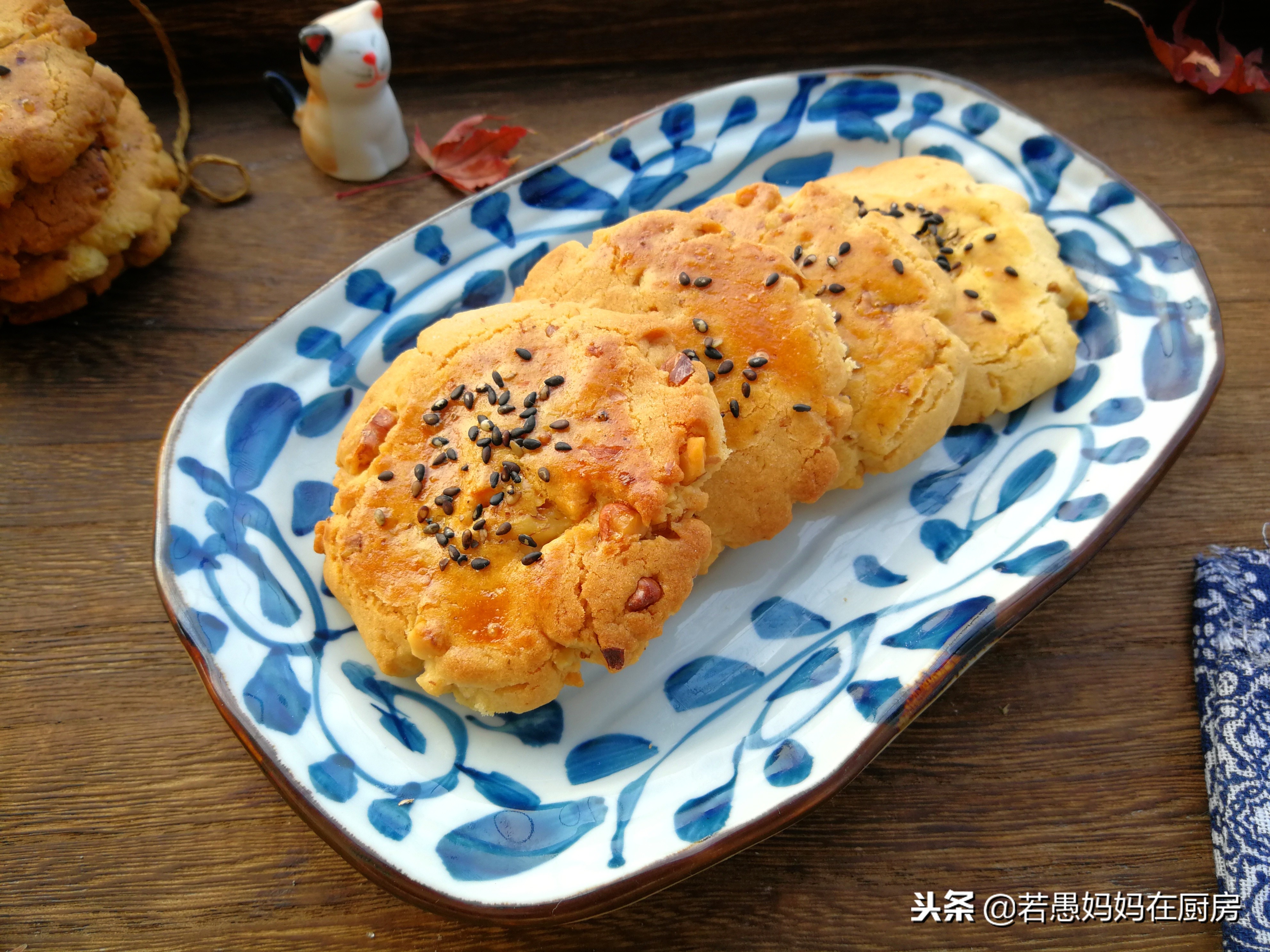 桃酥核桃的正宗制作方法,酥掉渣的核桃酥原来这么简单