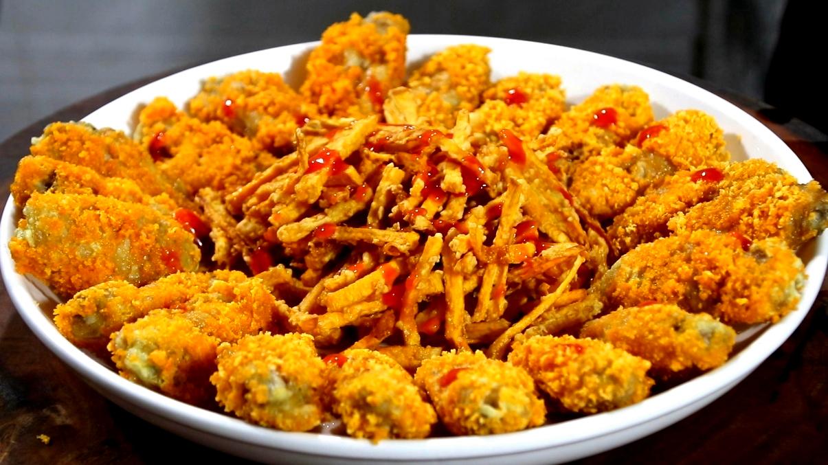 肯德基薯条汉堡鸡翅,肯德基小食拼盘鸡翅鸡块薯条