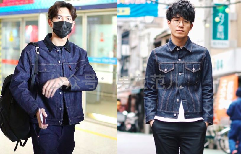 牛仔夹克怎么穿好看男生,牛仔夹克里边怎么搭配
