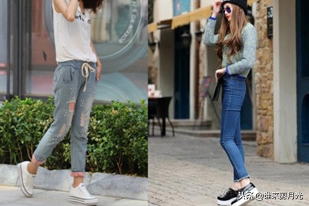 冬天松糕鞋搭配百褶裙,黑色大衣搭配松糕鞋穿什么裤子