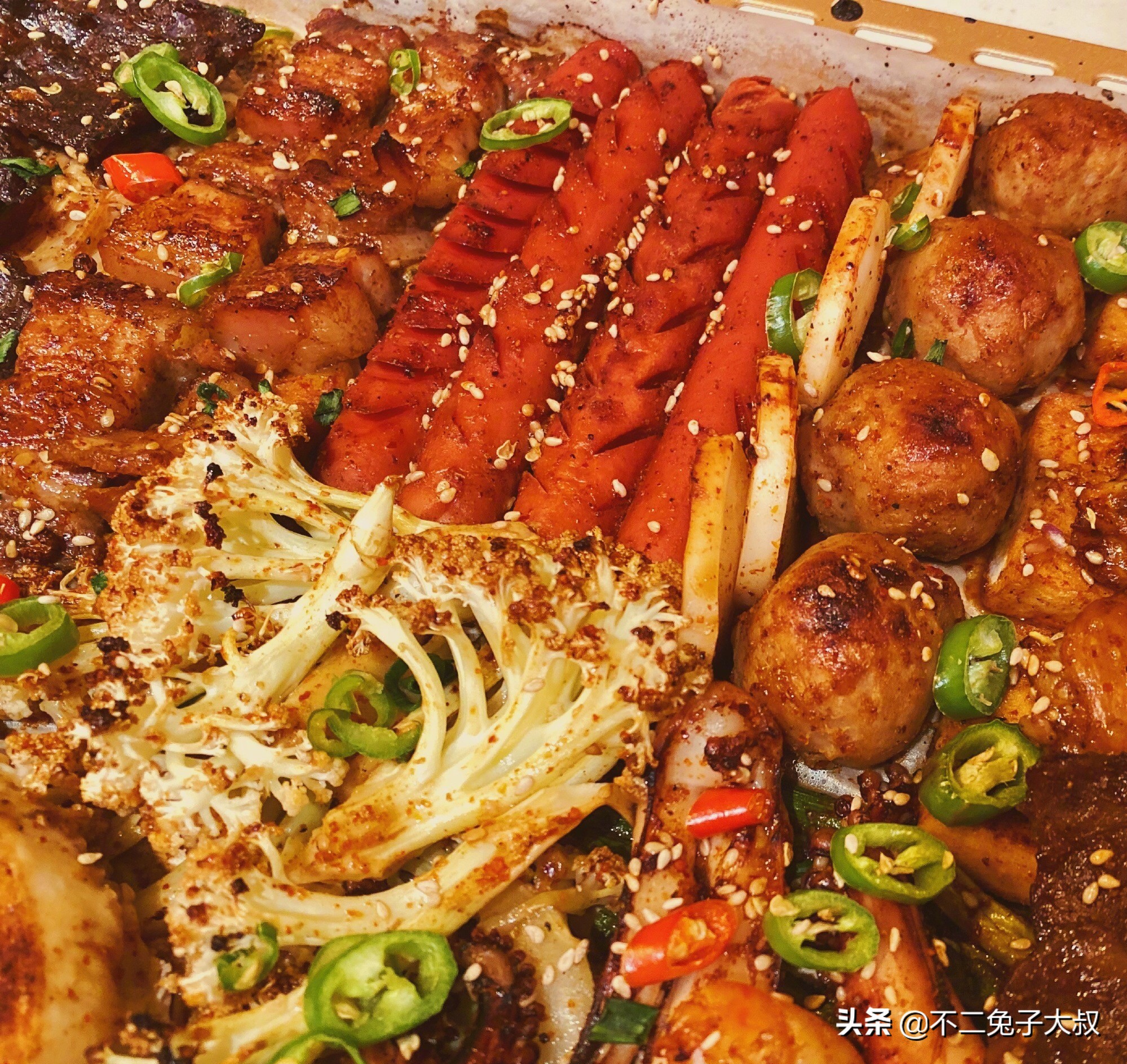 平底锅版的烧烤真的有灵魂真的香,连做几次发现了烧烤新技能