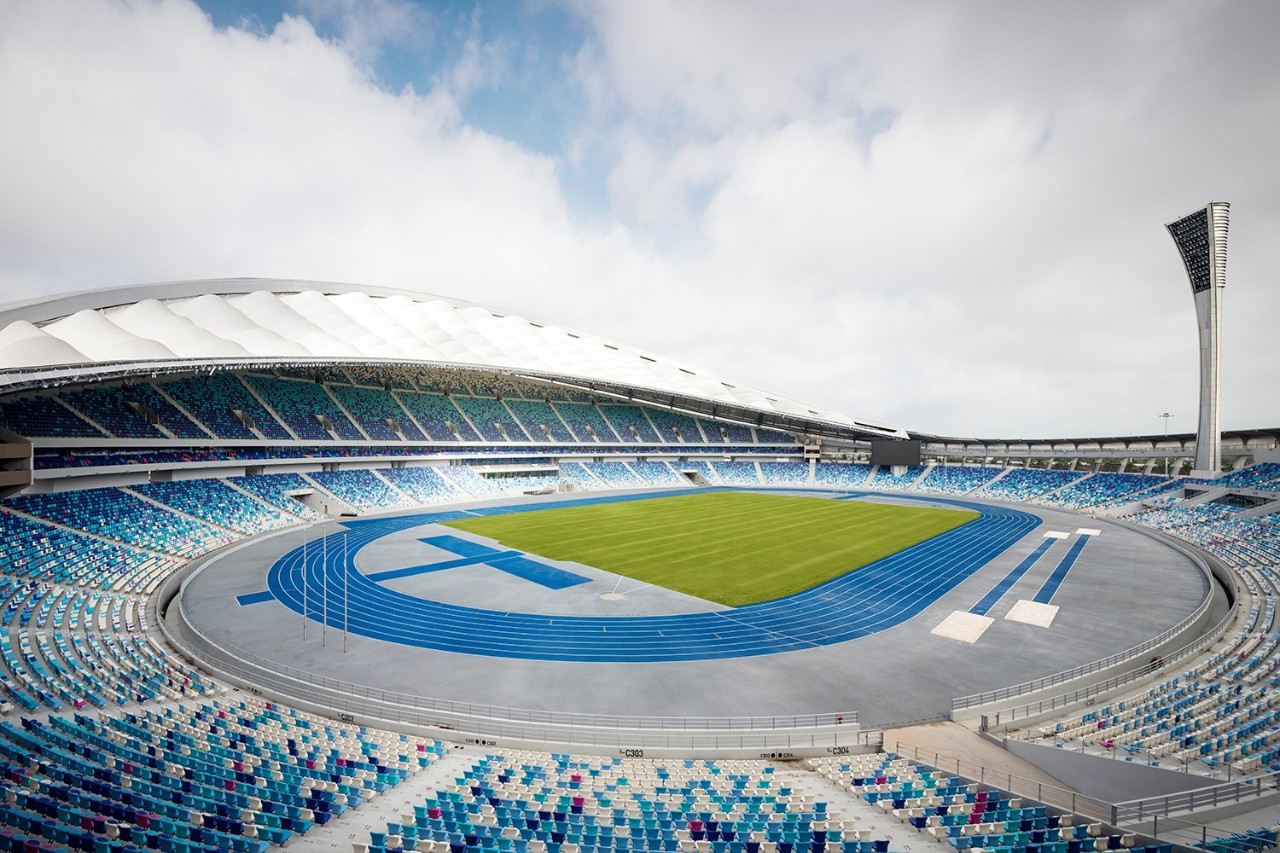 海口五源河体育场与五源河体育馆,海口五源河体育中心内部图