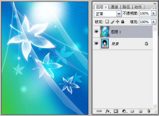 photoshop照片快速换底,photoshop照片换蓝底