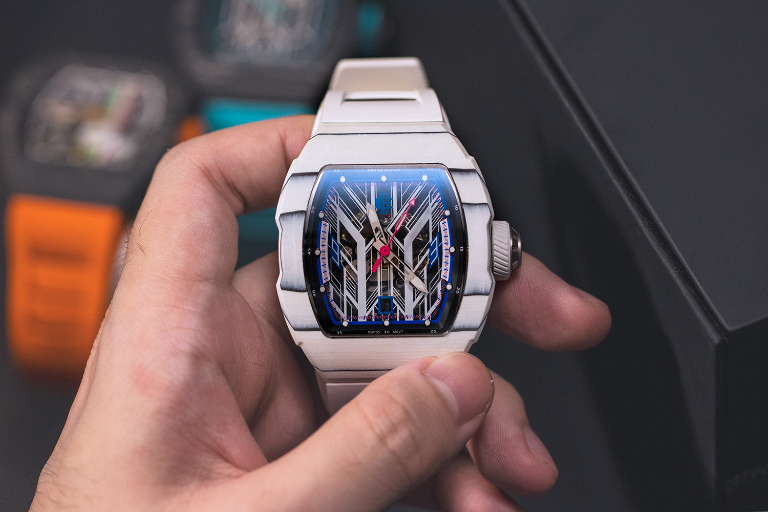 daviselvin轻奢潮牌男士机械腕表,意大利潮牌腕表daviselvin